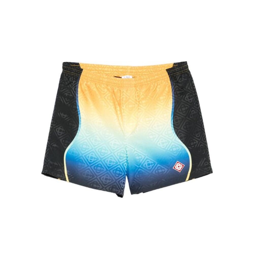 CASABLANCA Men's Luxury Architectural Print Beach Shorts Men MULTICOLOUR